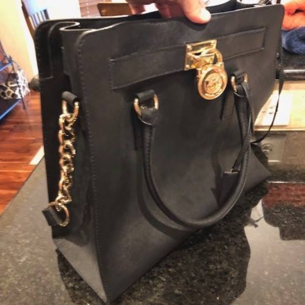 Michael Kors Black Hamilton Purse